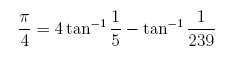 arctan formula