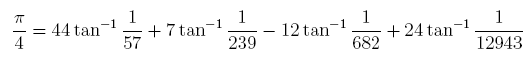 arctan formula