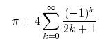 PI from a series